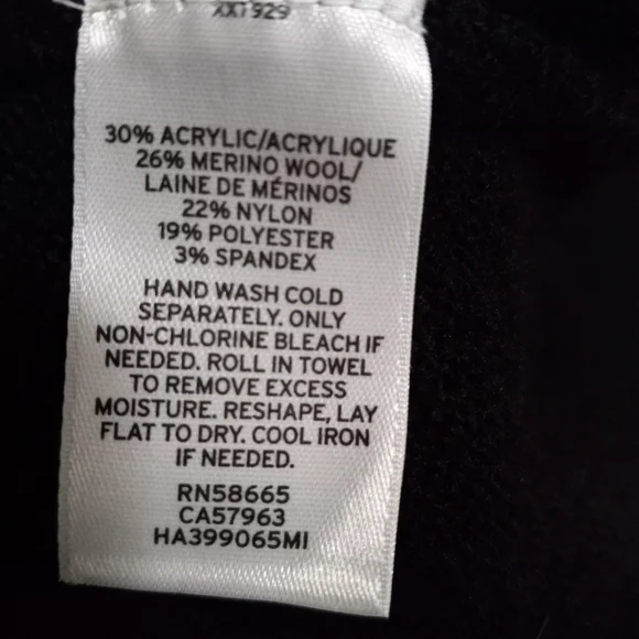 Halogen M Merino Wool Blend Mock Turtle Neck Pullover Pocket Soft Sweater - Picture 9 of 10